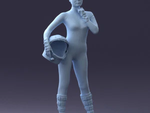 space girl 0411 3d print ready 3D Print Model