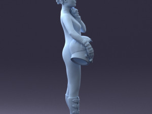 space girl 0411 3d print ready Modelo de impresión 3D