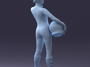 space girl 0411 3d print ready Modelo de impresión 3D