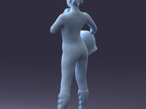 space girl 0411 3d print ready Modelo de impresión 3D