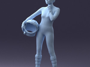 space girl 0411 3d print ready Modelo de impresión 3D