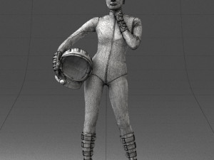 space girl 0411 3d print ready Modelo de impresión 3D