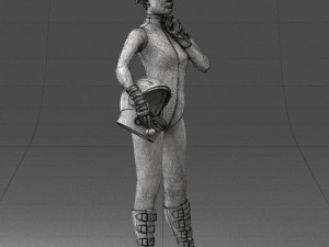 space girl 0411 3d print ready Modelo de impresión 3D