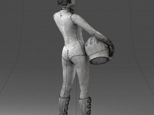space girl 0411 3d print ready Modelo de impresión 3D