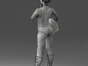 space girl 0411 3d print ready Modelo de impresión 3D