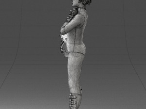space girl 0411 3d print ready Modelo de impresión 3D