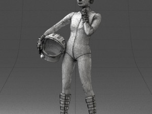 space girl 0411 3d print ready Modelo de impresión 3D