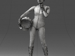 space girl 0411 3d print ready Modelo de impresión 3D