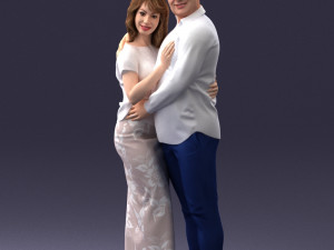 000093 Happy Couple 1120 3dp 3D Print Model