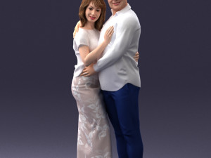 000093 Happy Couple 1120 3dp Modèles 3D en vedette
