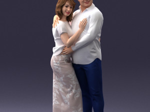 000093 Happy Couple 1120 3dp Modèles 3D en vedette