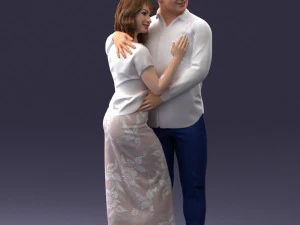 000093 Happy Couple 1120 3dp 3D Print Model