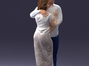 000093 Happy Couple 1120 3dp Modèles 3D en vedette