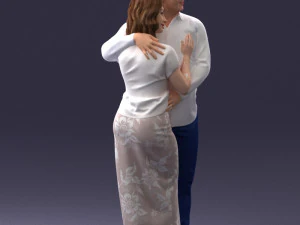 000093 Happy Couple 1120 3dp 3D Print Model