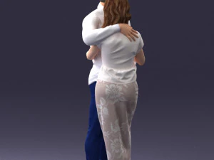 000093 Happy Couple 1120 3dp 3D Print Model
