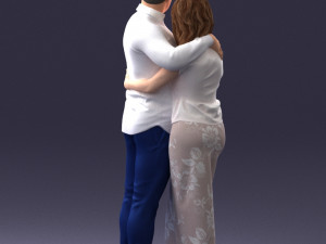 000093 Happy Couple 1120 3dp Modèles 3D en vedette