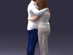 000093 Happy Couple 1120 3dp 3D Print Model