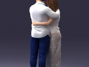 000093 Happy Couple 1120 3dp 3D Print Model
