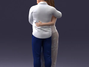 000093 Happy Couple 1120 3dp 3D Print Model