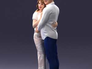 000093 Happy Couple 1120 3dp Modèles 3D en vedette