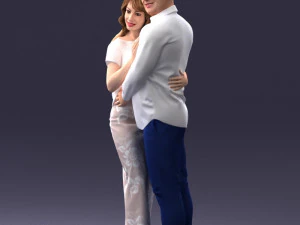 000093 Happy Couple 1120 3dp 3D Print Model
