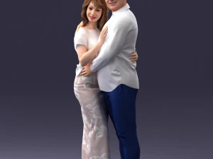 000093 Happy Couple 1120 3dp 3D Print Model