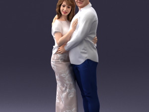 000093 Happy Couple 1120 3dp Modèles 3D en vedette