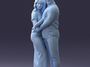 000093 Happy Couple 1120 3dp Modèles 3D en vedette