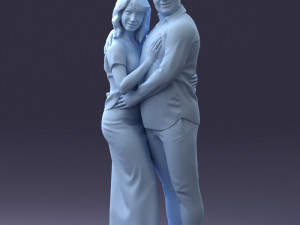 000093 Happy Couple 1120 3dp Modèles 3D en vedette