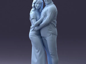 000093 Happy Couple 1120 3dp 3D Print Model