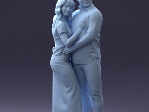 000093 Happy Couple 1120 3dp Modèles 3D en vedette