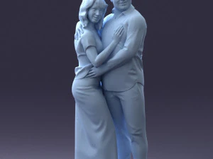 000093 Happy Couple 1120 3dp 3D Print Model