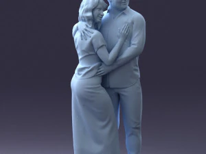 000093 Happy Couple 1120 3dp 3D Print Model