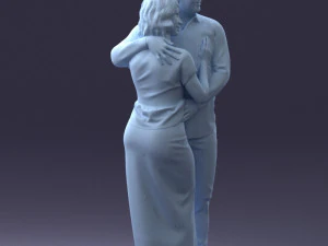 000093 Happy Couple 1120 3dp 3D Print Model