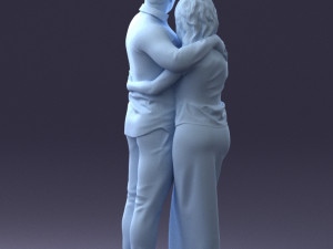 000093 Happy Couple 1120 3dp Modèles 3D en vedette