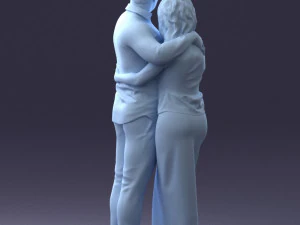 000093 Happy Couple 1120 3dp 3D Print Model