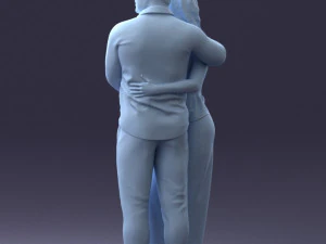 000093 Happy Couple 1120 3dp 3D Print Model