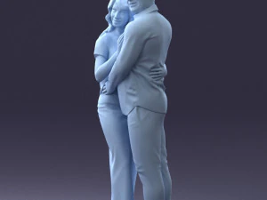 000093 Happy Couple 1120 3dp 3D Print Model