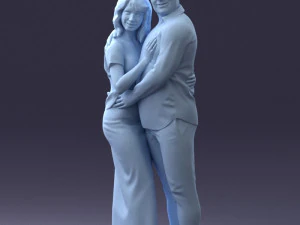 000093 Happy Couple 1120 3dp 3D Print Model