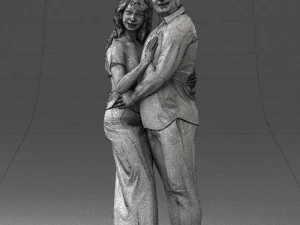 000093 Happy Couple 1120 3dp 3D Print Model