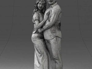 000093 Happy Couple 1120 3dp 3D Print Model