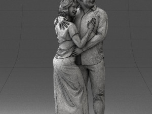 000093 Happy Couple 1120 3dp Modèles 3D en vedette