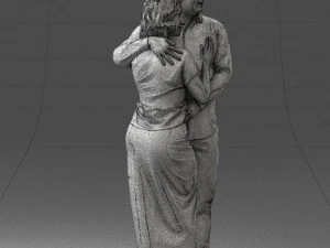 000093 Happy Couple 1120 3dp 3D Print Model