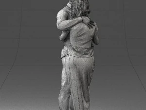 000093 Happy Couple 1120 3dp 3D Print Model