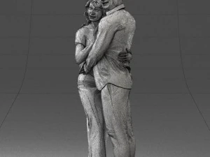000093 Happy Couple 1120 3dp 3D Print Model