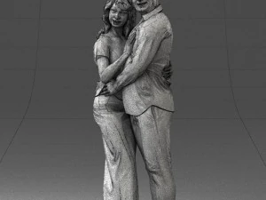 000093 Happy Couple 1120 3dp 3D Print Model