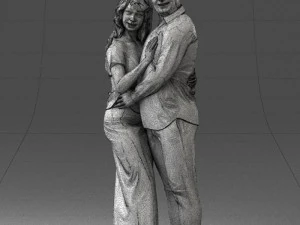 000093 Happy Couple 1120 3dp 3D Print Model