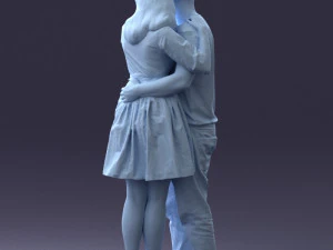 000086 Romantic Couple 1017 3D Model