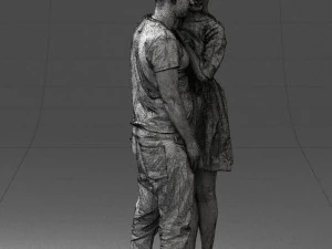 000086 Romantic Couple 1017 3D Model