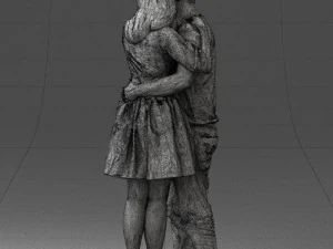 000086 Romantic Couple 1017 3D Model